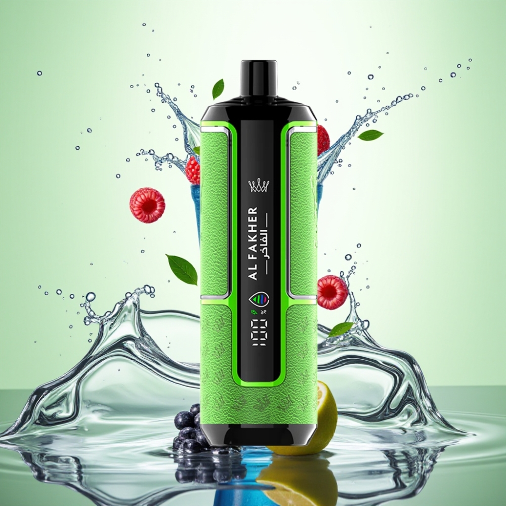 Al Fakher Crown Bar 15K Hypermax 22ml 600mAh DTL 6mg Mavi Ahududu Limonata Disposable Vape