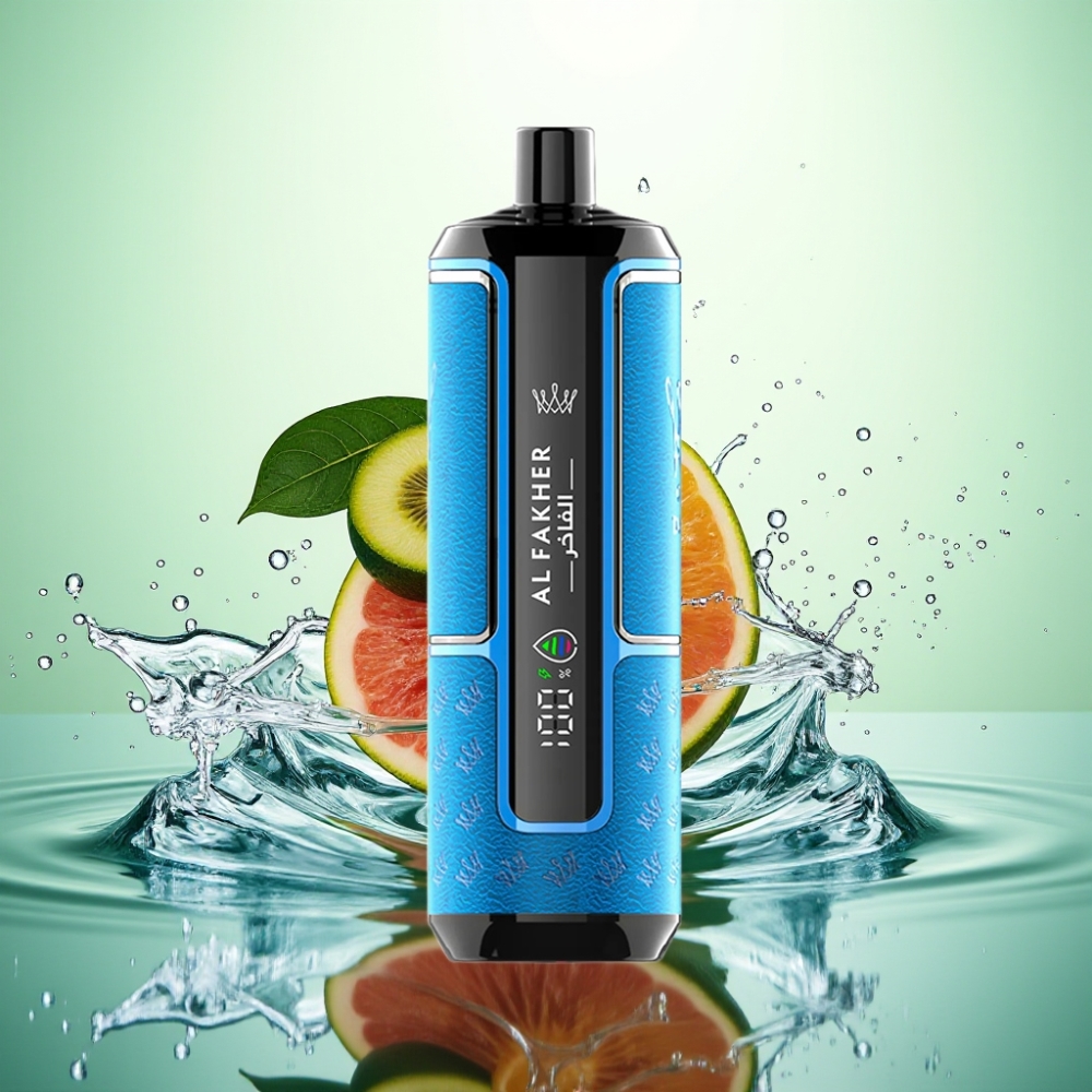 Al Fakher Crown Bar 15K Hypermax 22ml 600mAh DTL 6mg Mavi Okyanus Disposable Vape