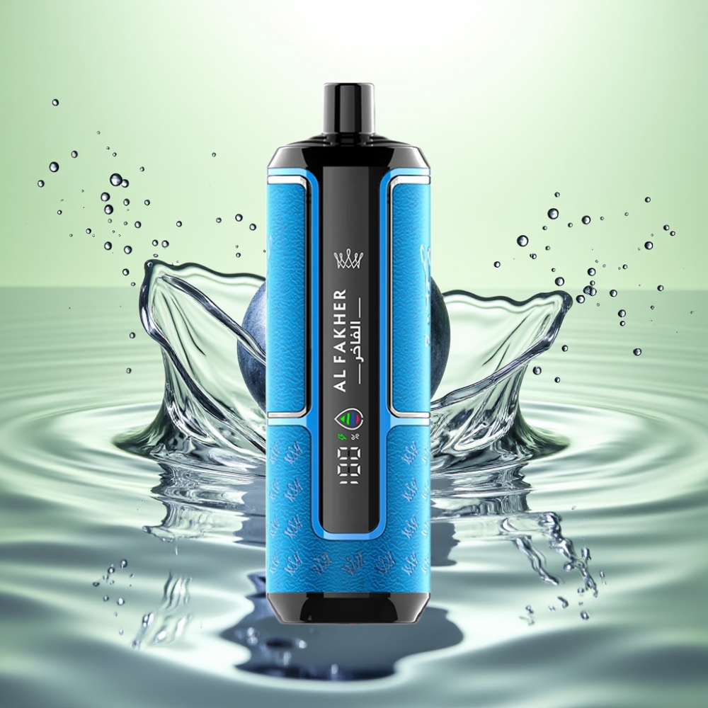 Al Fakher Crown Bar 15K Hypermax 22ml 600mAh Type-C DTL 6mg Taşınabilir Mavi Sakız