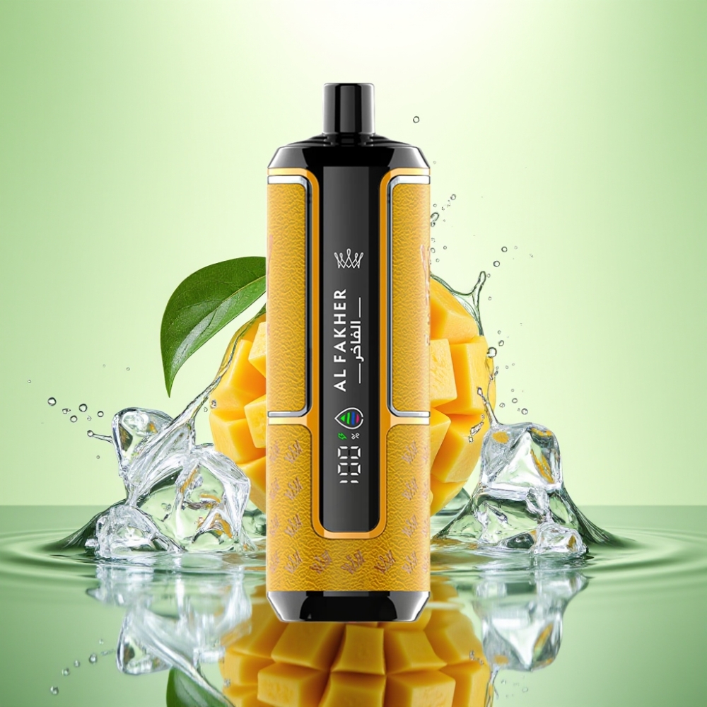 Al Fakher Crown Bar 15K Hypermax 22ml 6mg DTL Mango Buz Disposable Vape Kit