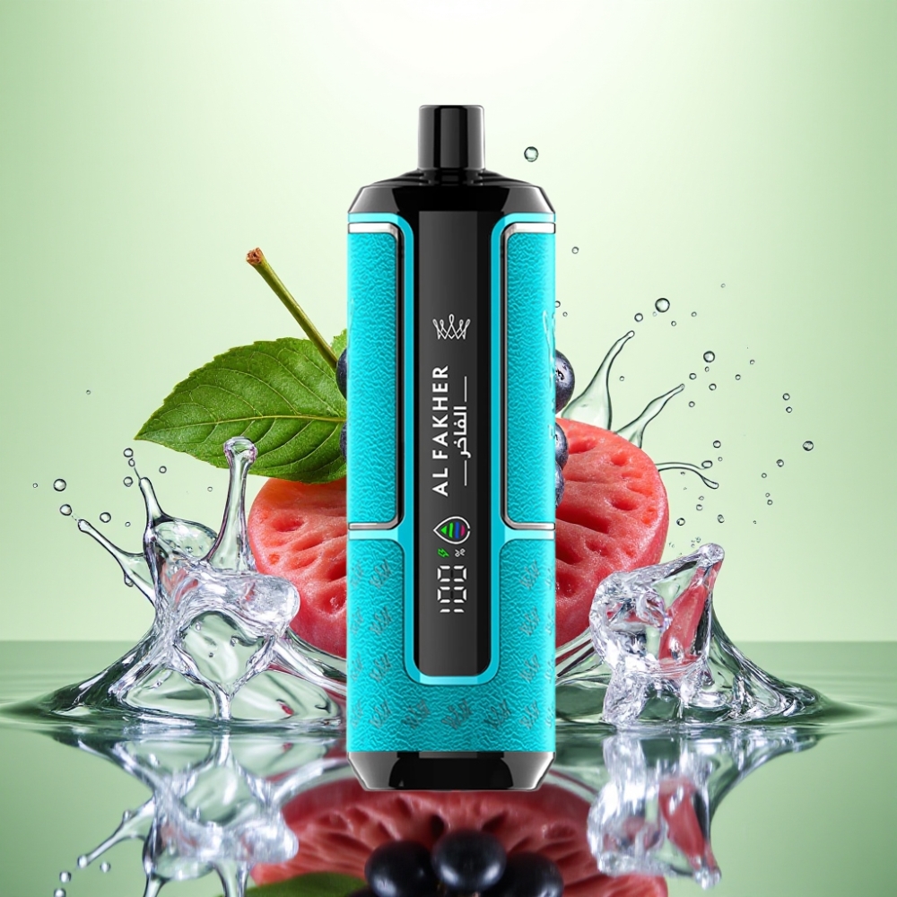 Al Fakher Crown Bar 15K Hypermax Disposable Vape Kit Böğürtlen Buzu 22ml 600mAh Type-C DTL 6mg/ml