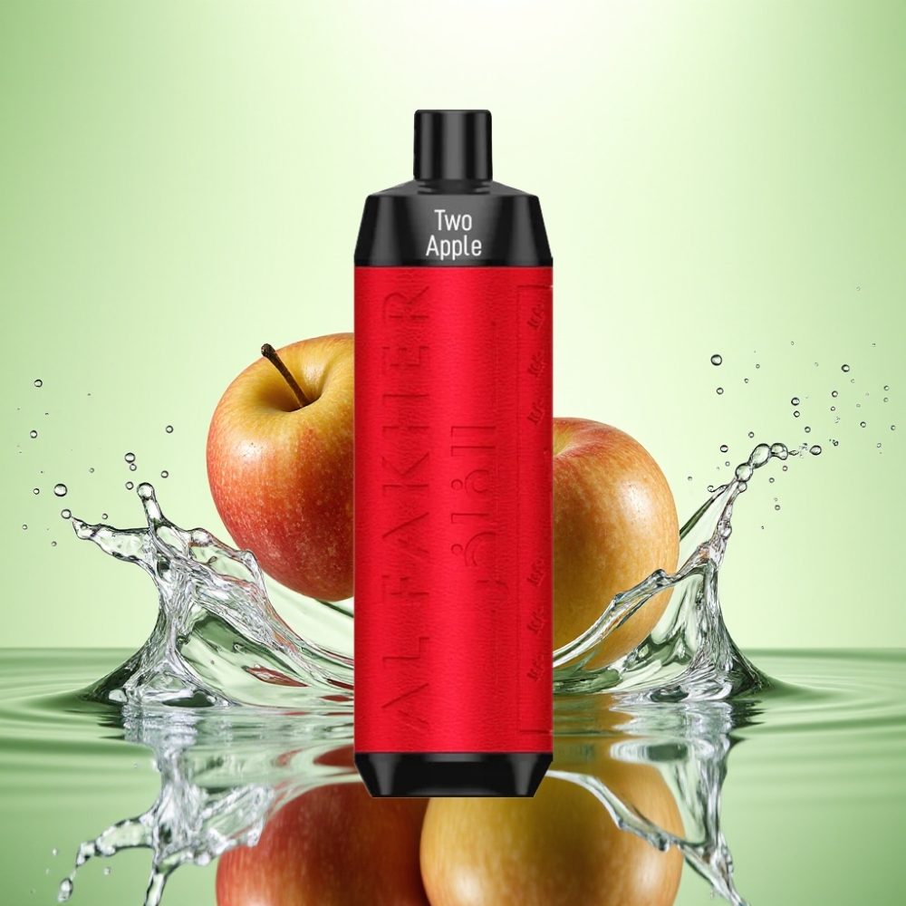 Al Fakher Crown Bar 8000 Crystal 600mah 18ml 5mg 0.6ohm Çift Elma Disposable Vape