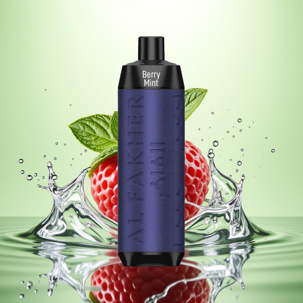 Al Fakher Crown Bar 8000 Crystal Disposable Vape Çilek Nane 600mAh 18ml