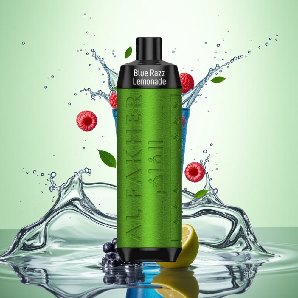 Al Fakher Crown Bar 8000 Crystal Şarjlı USB-C 18ml 5mg Mavi Ahududu Limonata