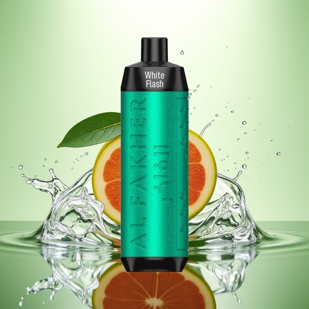 Al Fakher Crown Bar 8000 Puf Crystal Şarjlı Beyaz Şimşek Aromalı Disposable Vape