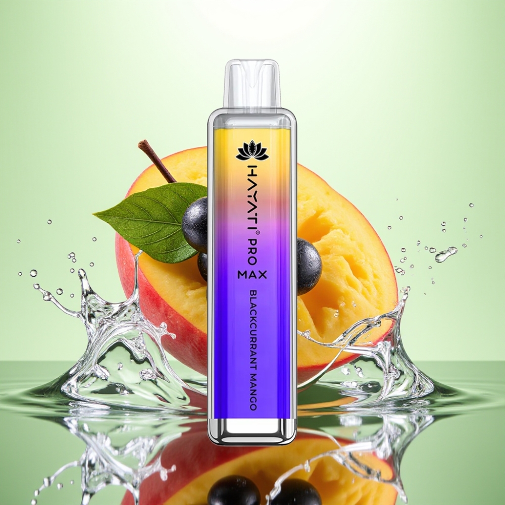 Hayati Pro Max 4000 Puf Çekilebilir Şarjlı Led Işıklı Frenküzümü Mango Aromalı Vape