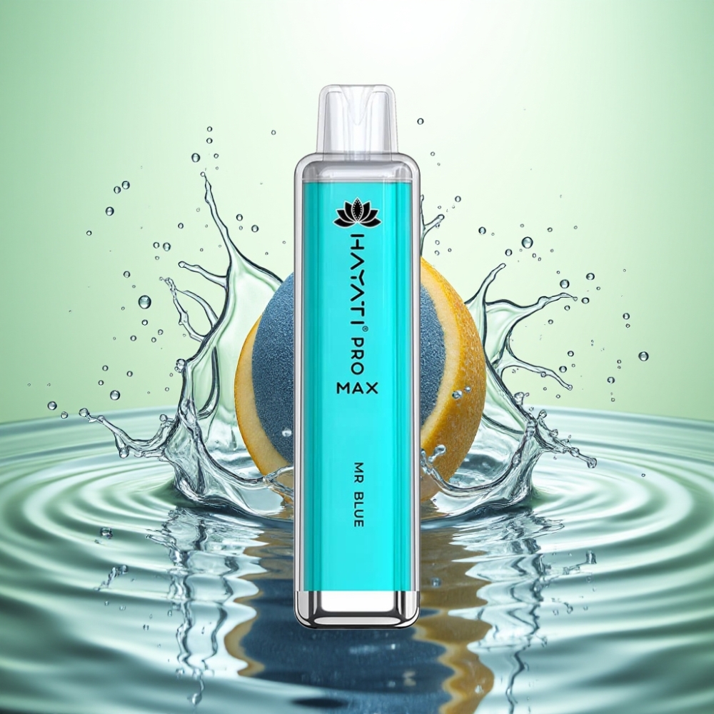 Hayati Pro Max 4000 Puff Disposable Vape Bay Mavi Çift 1.1 Ohm Mesh Bobin Şarj Edilebilir