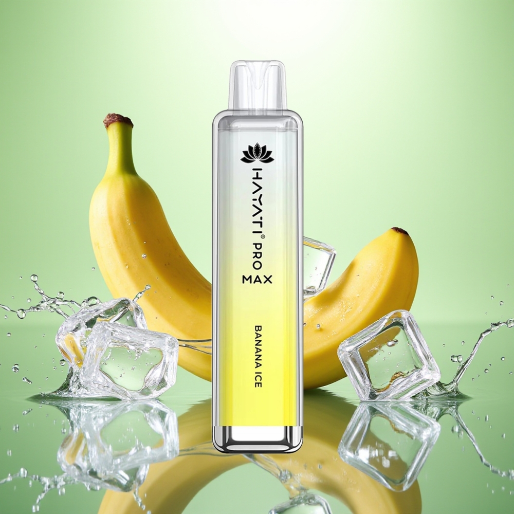 Hayati Pro Max 4000 Puff Disposable Vape Muz Buz 2ml 1400mAh Şarj Edilebilir