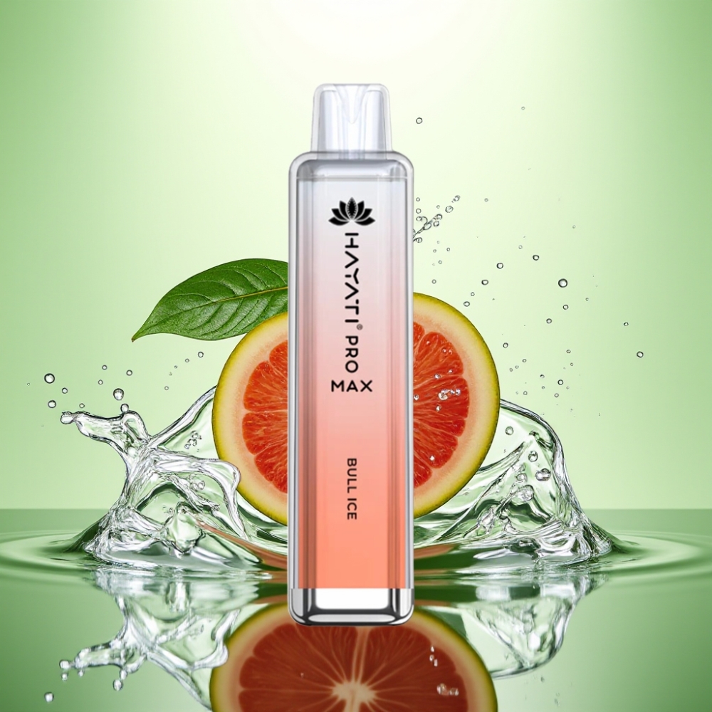 Hayati Pro Max 4000 Puff Tek Kullanımlık Vape Boğa Buzu Çift 1.1 Ohm Mesh Coil Şarj Edilebilir