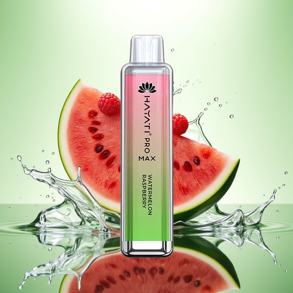 Hayati Pro Max 4000 Puff Tek Kullanımlık Vape Karpuz Ahududu 2ml/10ml 1400mAh
