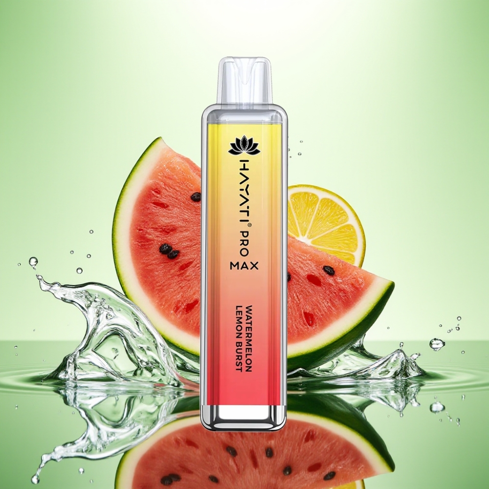 Hayati Pro Max 4000 Puff Şarjlı Disposable Vape Karpuz Limon Patlaması 2ml/10ml 1400mAh