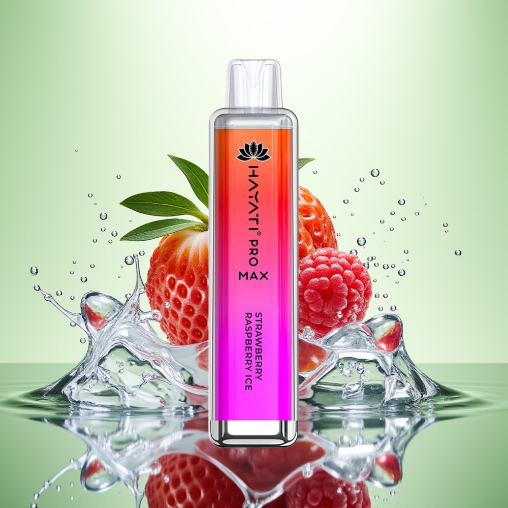 Hayati Pro Max 4000 Puff Şarjlı Çilek Ahududu Buz Disposable Vape 2ml/10ml 1400mAh