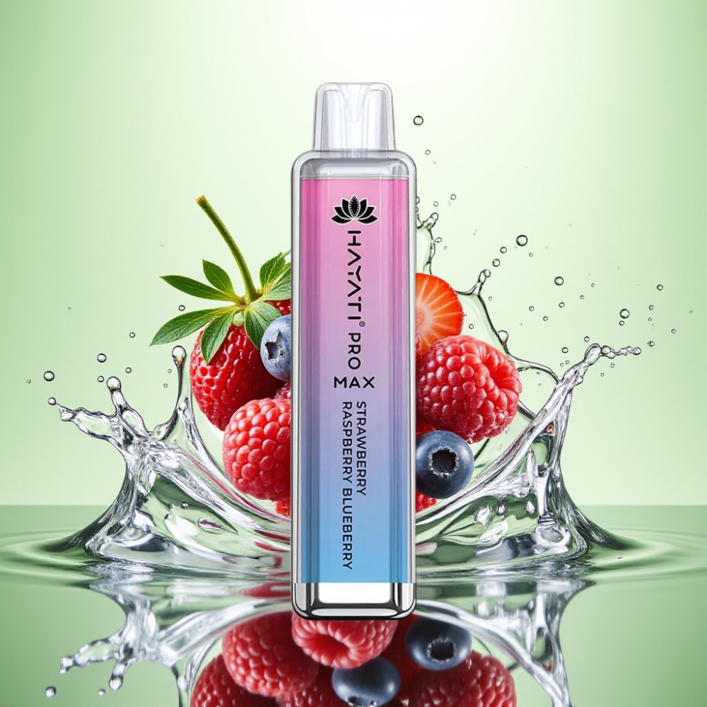 Hayati Pro Max 4000 Puff Şarjlı Çilek Ahududu Yaban Mersini Aromalı Disposable Vape