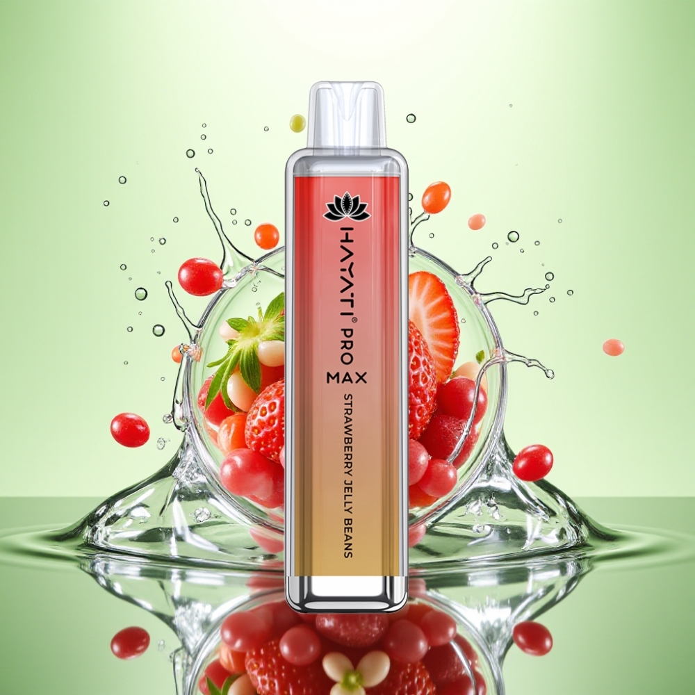 Hayati Pro Max 4000 Puff Şarjlı Çilek Jöle Şekeri Aromalı TPD Uyumlu Disposable Vape