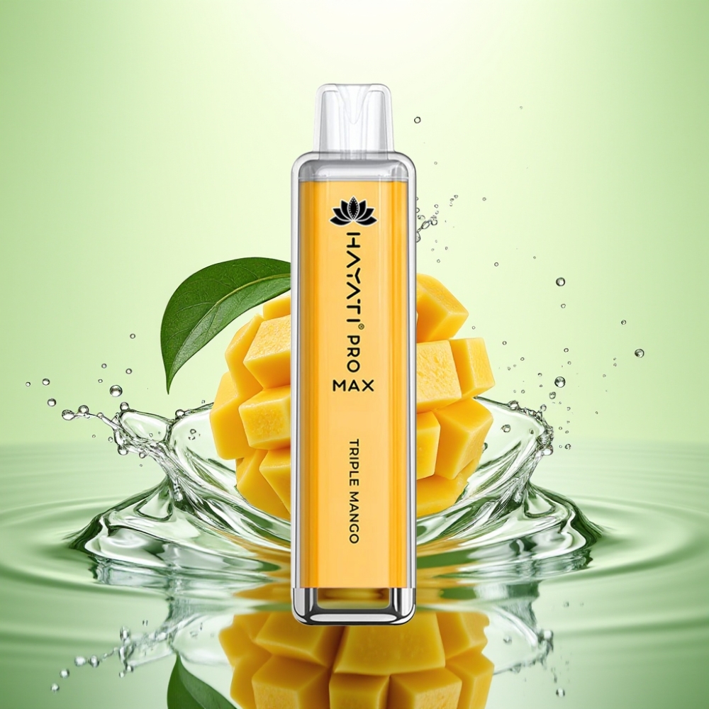 Hayati Pro Max 4000 Puffs Şarj Edilebilir Disposable Vape Üçlü Mango