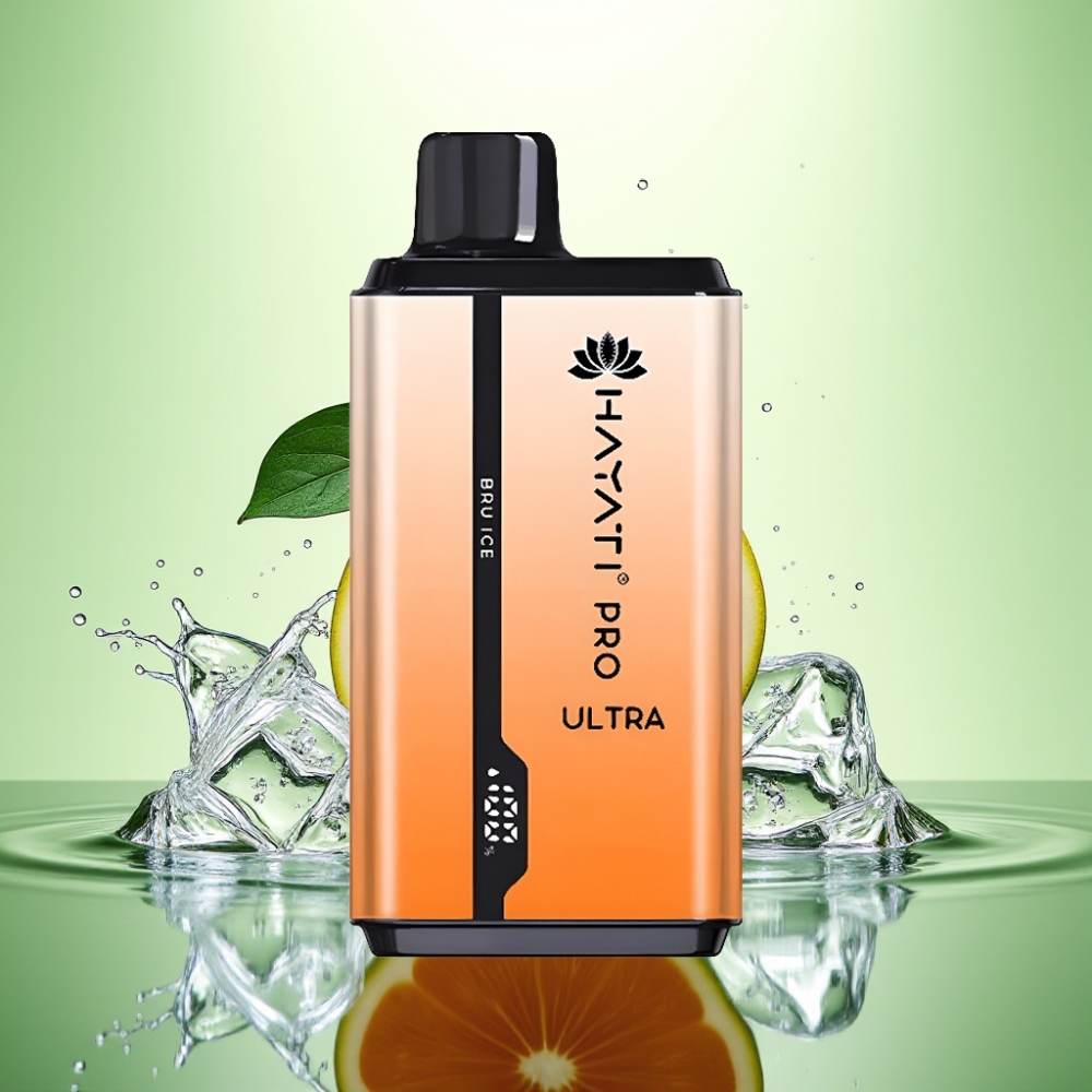 Hayati Pro Ultra 15000 Puff 850mAh 24ml 2% Nikotin Bru Buz Disposable Vape