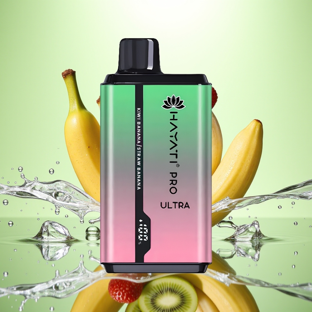 Hayati Pro Ultra 15000 Puff 850mAh 24ml Kivi Muz Çilekli Muz Aromalı