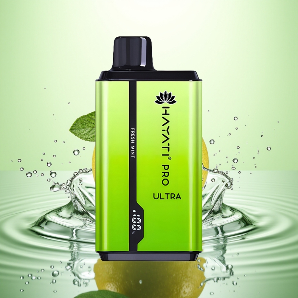 Hayati Pro Ultra 15000 Puff 850mAh 2×12ml 2% 49 Aromalı Taze Nane
