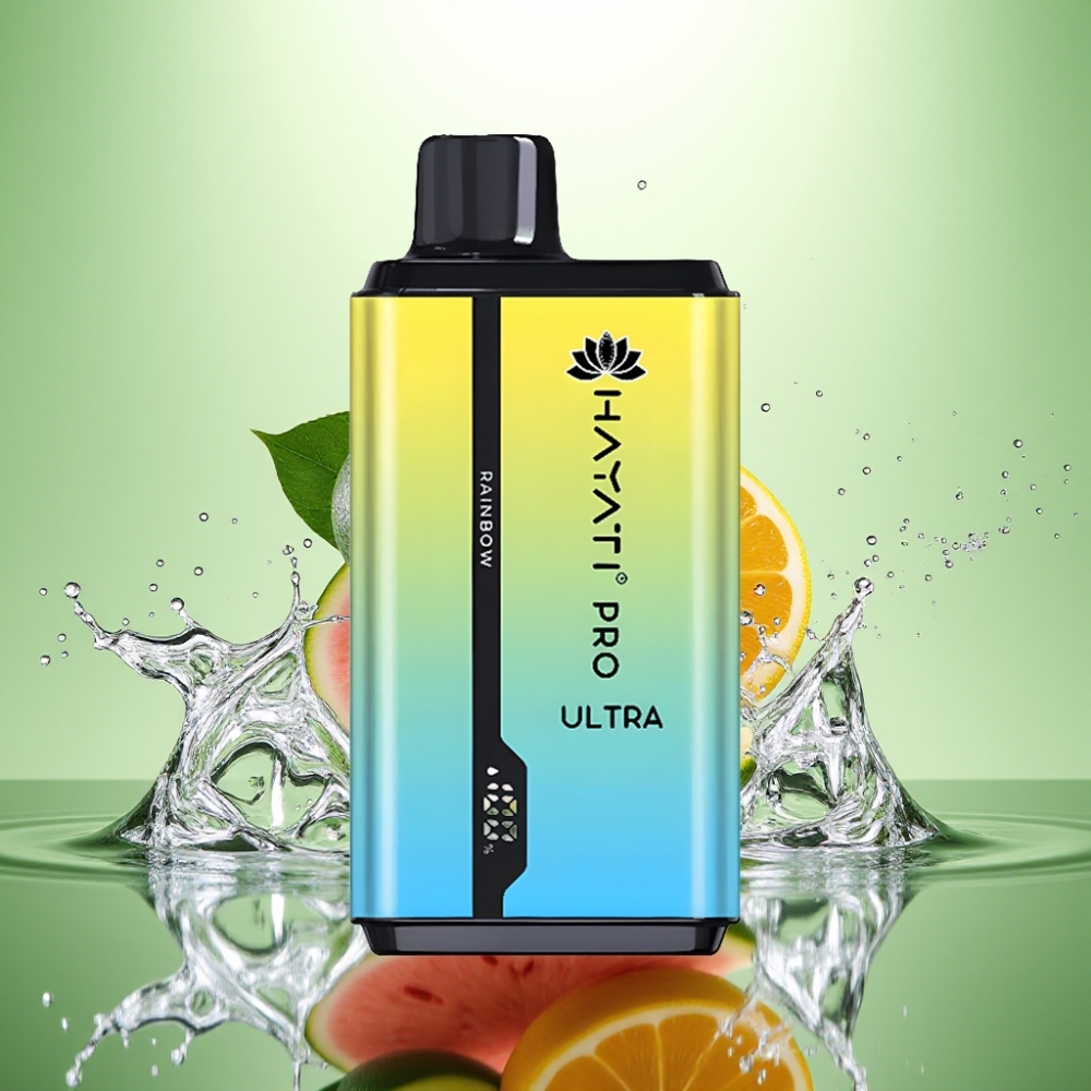 Hayati Pro Ultra 15000 Puff 850mAh 2×12ml %2 Nikotin Gökkuşağı Aromalı