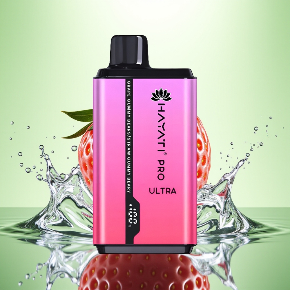 Hayati Pro Ultra 15000 Puff 850mAh 2×12ml 2% Üzüm Sakızlı Ayı Çilek Sakızlı Ayı