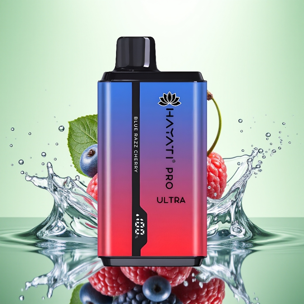 Hayati Pro Ultra 15000 Puff 850mAh Pil 24ml Likit Mavi Ahududu Kiraz