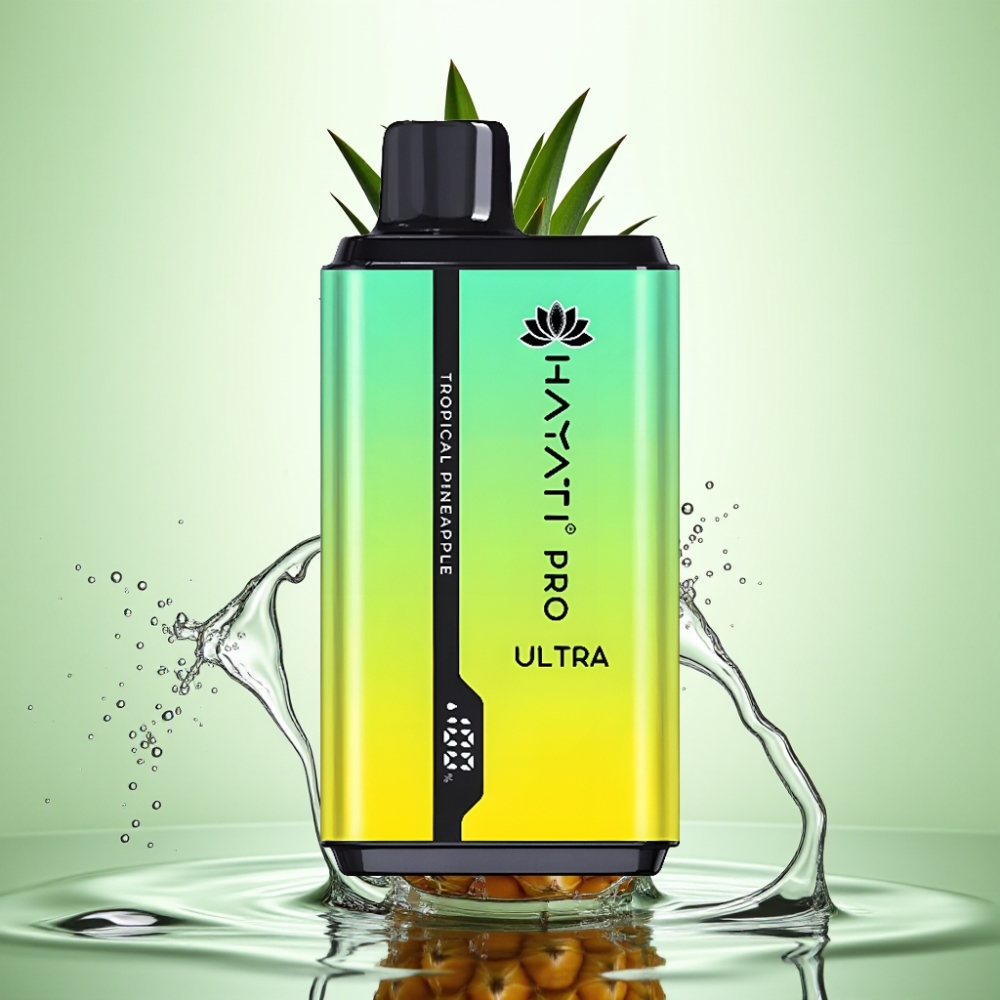 Hayati Pro Ultra 15000 Puff Tropikal Ananas Aromalı 850mAh Pil 2×12ml Sıvı