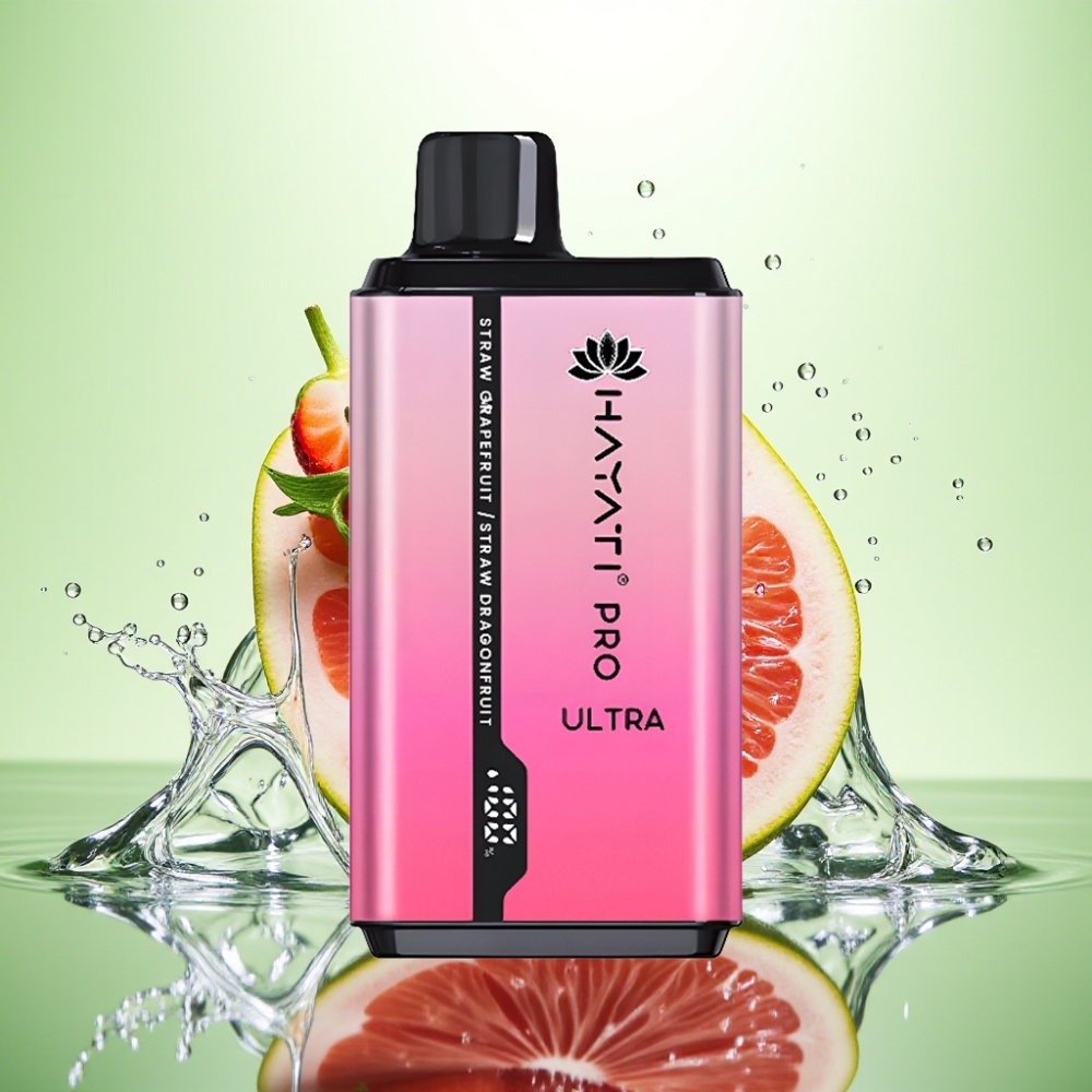 Hayati Pro Ultra 15000 Puff Çilek Greyfurt Çilek Ejder Meyvesi 850mAh 24ml 2%