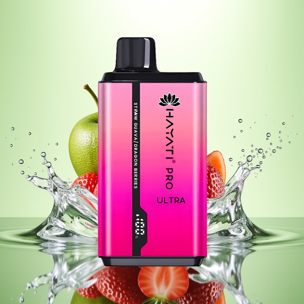 Hayati Pro Ultra 15000 Puff Çilek Guava Ejder Meyveleri 2×12ml 2% 850mAh