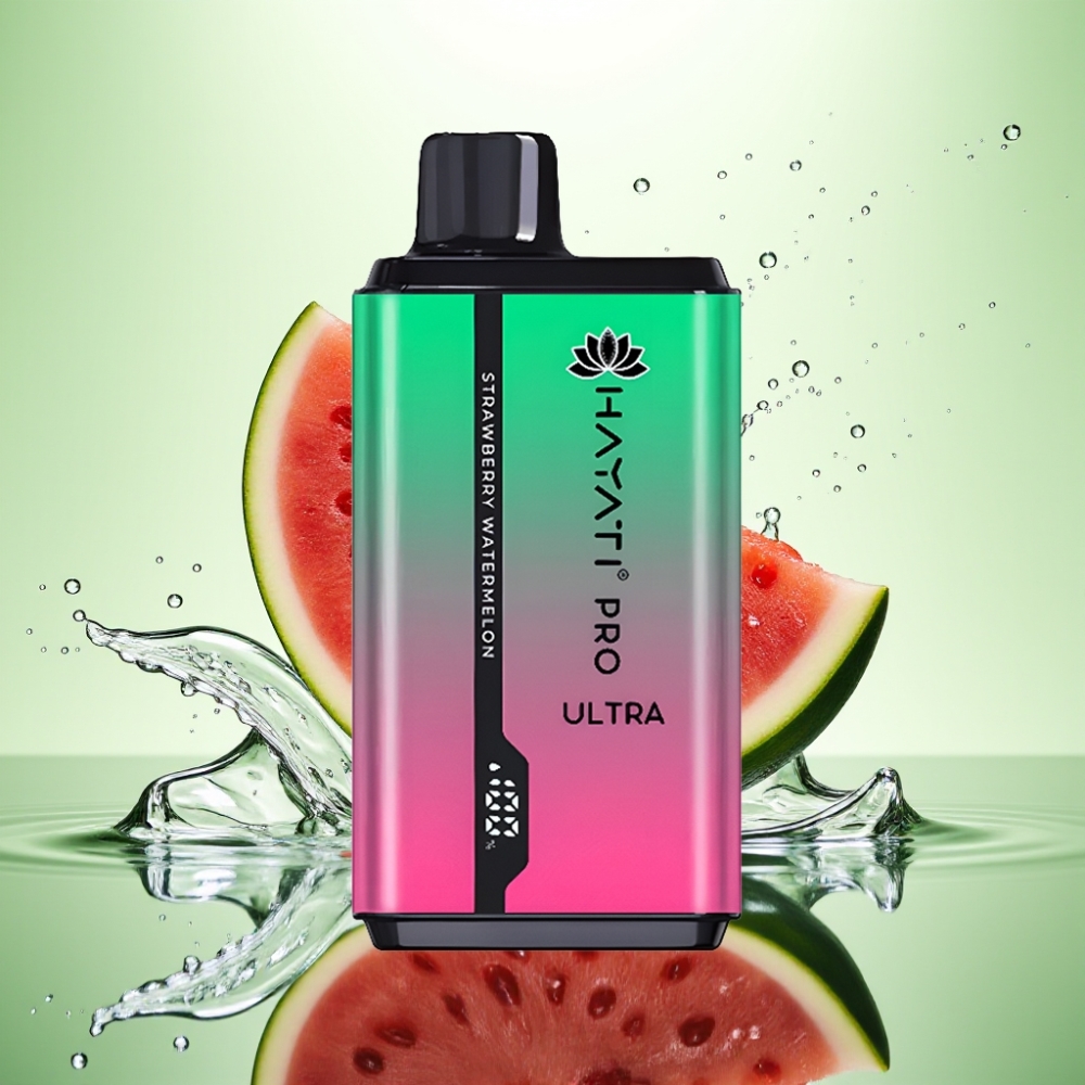 Hayati Pro Ultra 15000 Puff Çilek Karpuz 850mAh 24ml 2% Nikotin