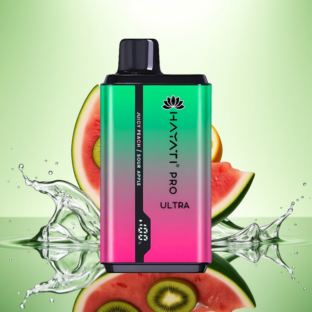 Hayati Pro Ultra 15000 Puffs 850mAh 24ml 2% Karpuz Kivi Çarkıfelek Aromalı