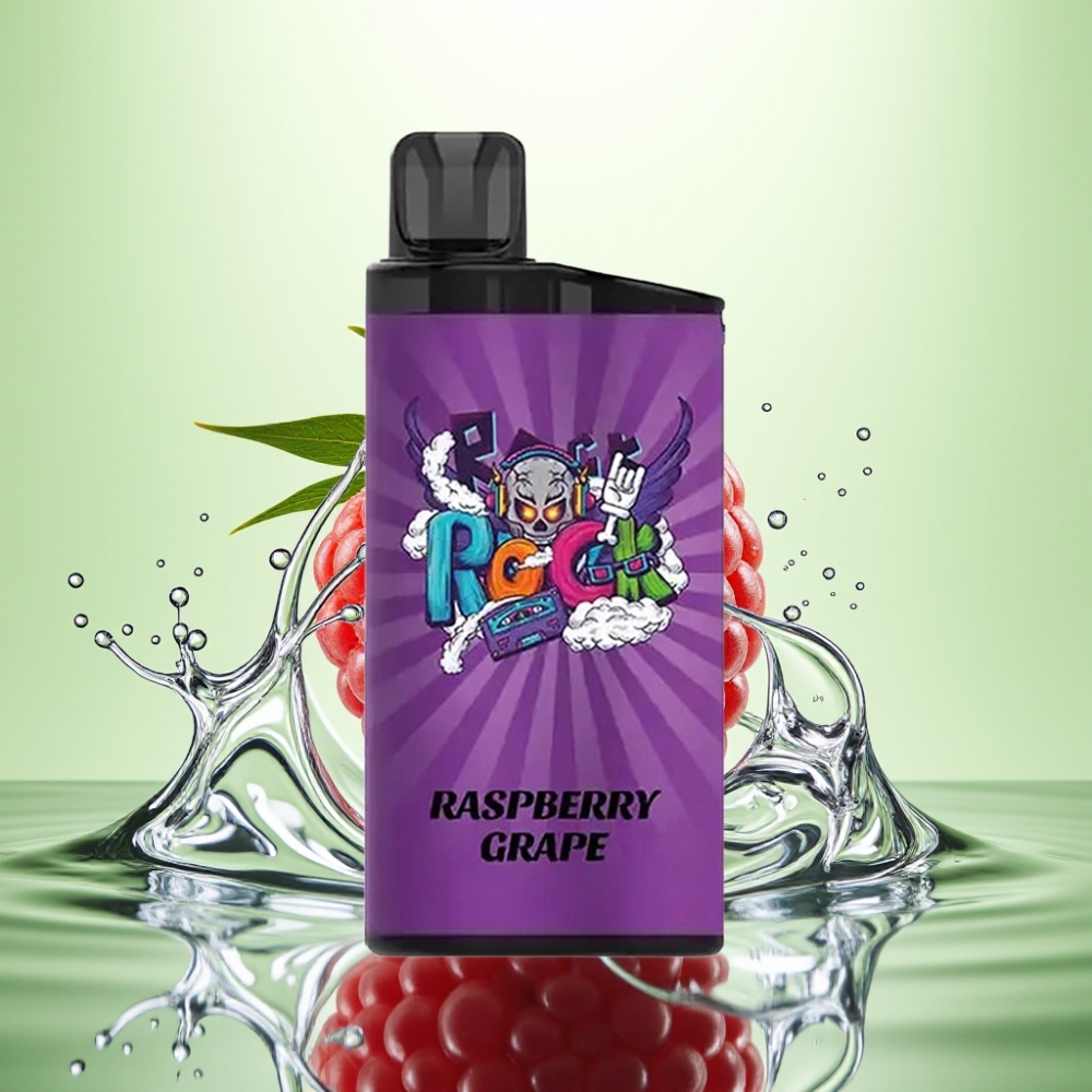 IGET Bar 3500 Puffs Ahududu Üzüm Disposable Vape 1400mAh 1.2 Ohm Mesh Coil