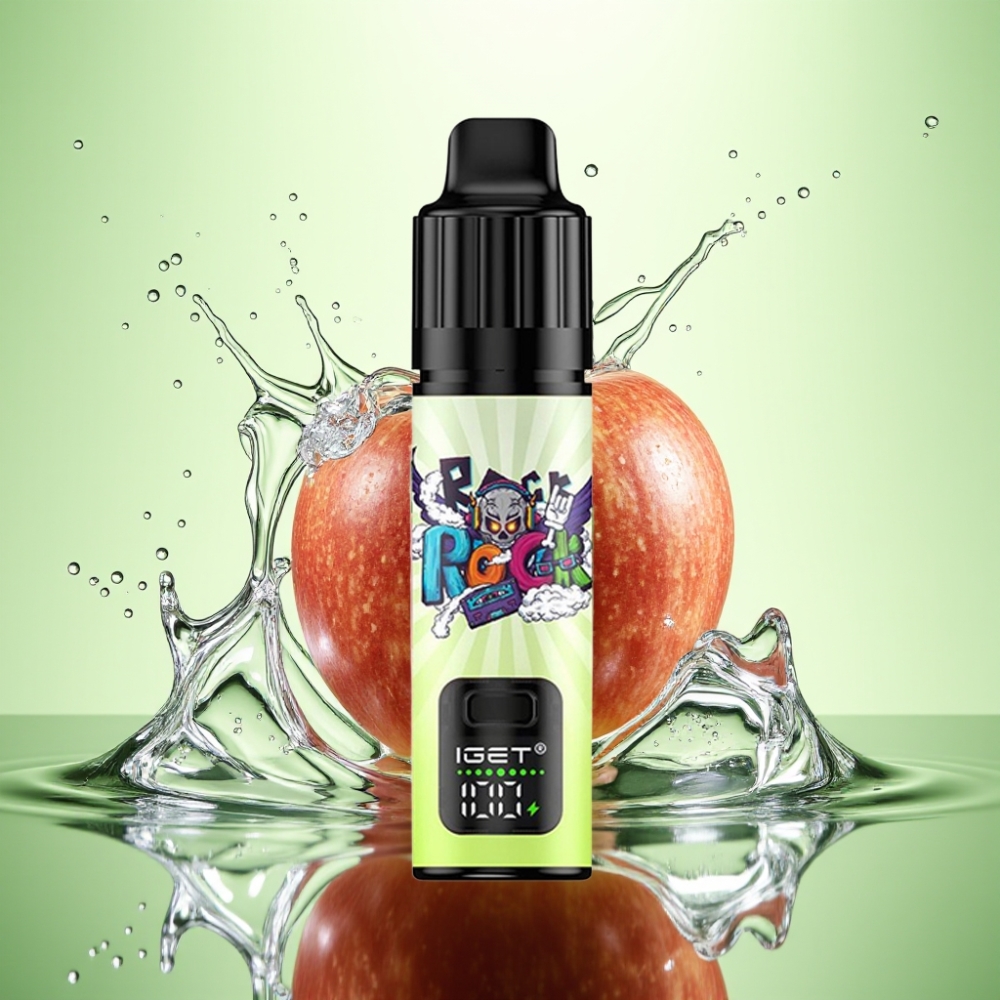 IGET BAR PLUS S3 POD 10000 Puff Şarj Edilebilir Çift Elma Aromalı 18ml 5% Nikotin 1.0 Ohm Mesh