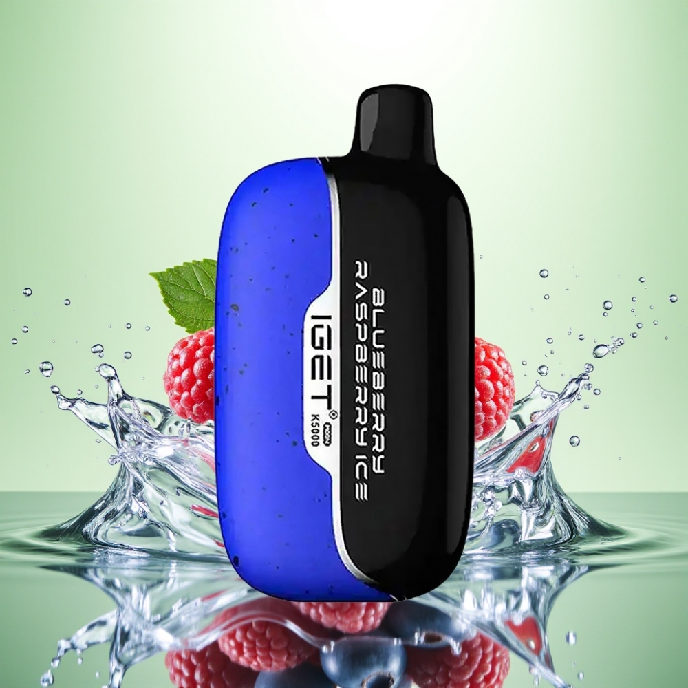 IGET Moon K5000 Puff 1.35 Ohm Mesh Coil Yaban Mersini Ahududu Buz Disposable Vape