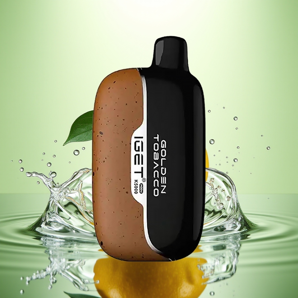 IGET Moon K5000 Puffs 81.5g 1.35 Ohm Mesh Altın Tütün Disposable Vape