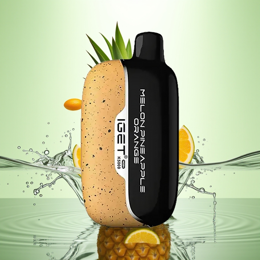 IGET Moon K5000 Puffs 81.5g Kavun Ananas Portakal Aromalı Mesh 1.35 Ohm