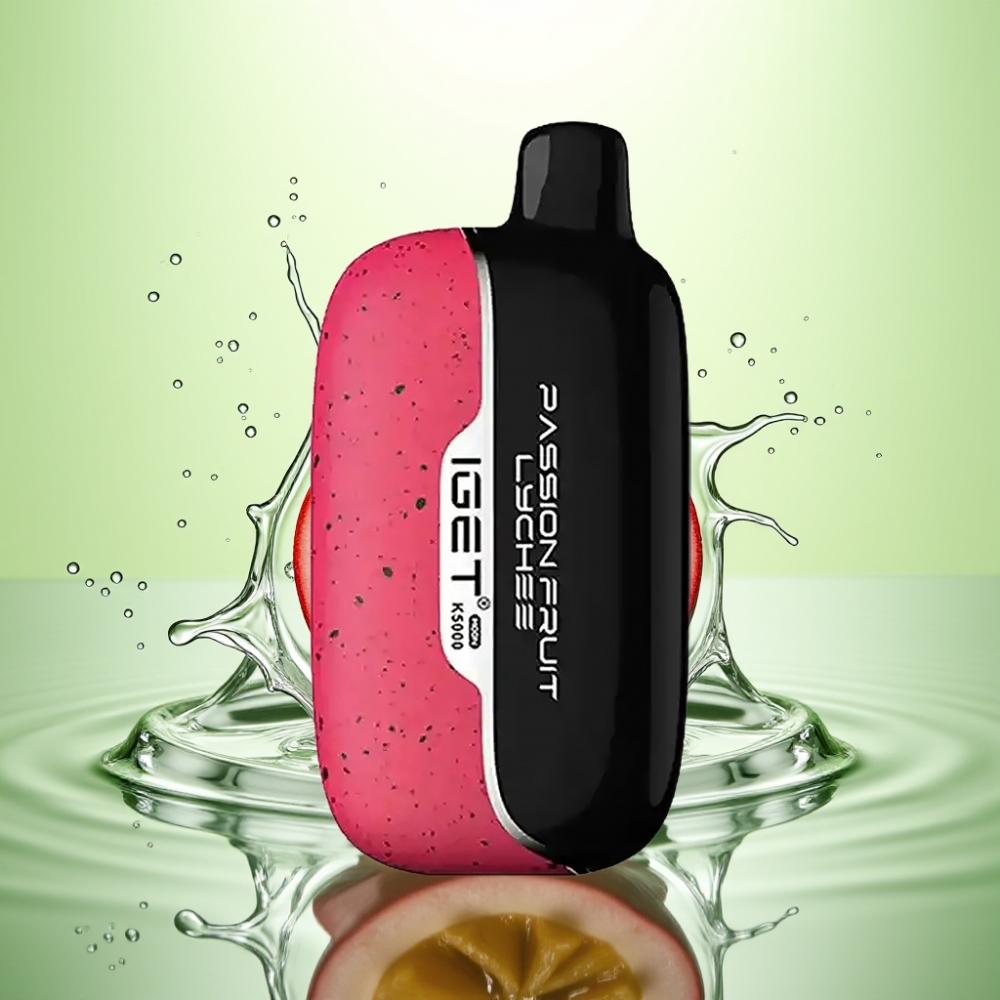 IGET Moon K5000 Puffs 81.5g PC Mesh 1.35 Ohm 49.5x25.3x99.4mm Çarkıfelek-Lychee