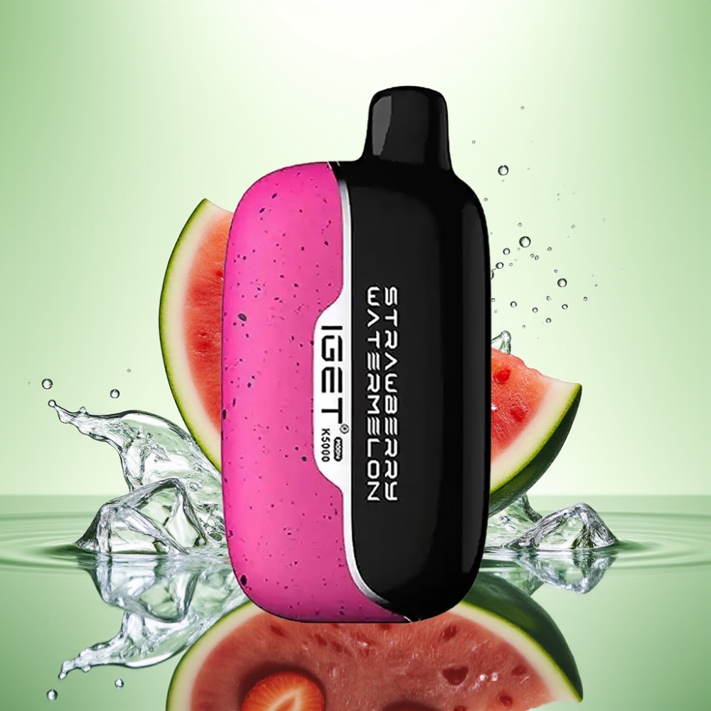 IGET Moon K5000 Puffs 81.5g Çilek Karpuz Buz Disposable Vape 1.35 Ohm Mesh Coil