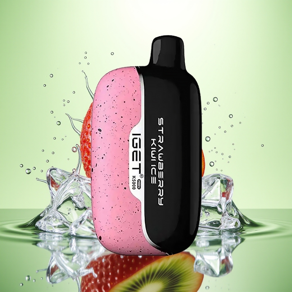 IGET Moon K5000 Puffs 81.5g Çilek Kivi Buz Disposable Vape 49.5x25.3x99.4mm