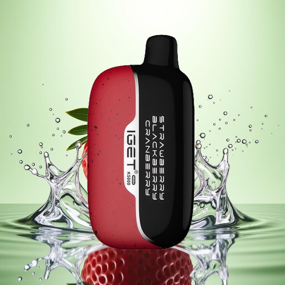 IGET Moon K5000 Puffs Çilek Böğürtlen Kızılcık 1.35 Ohm Mesh 81.5g 49.5x25.3x99.4mm