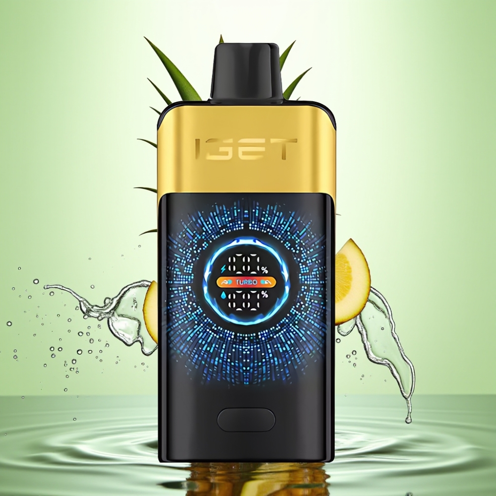 IGET ONE 12000 Puff Tek Kullanımlık Vape Kivi Ananas 2700mAh Büyük Renkli Ekran