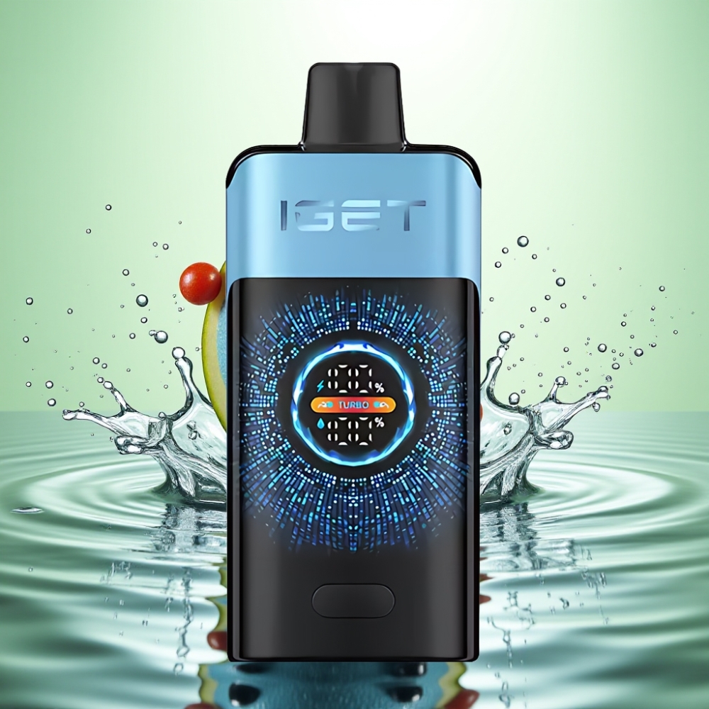 IGET ONE 12000 Puff Turbo Mod Disposable Vape Mavi Canavar 2700mAh Eğri Ekran