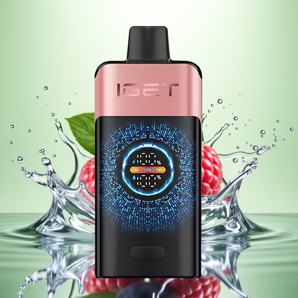 IGET ONE 12000 Puff Turbo Mode Disposable Vape Böğürtlen Ahududu 2700mAh