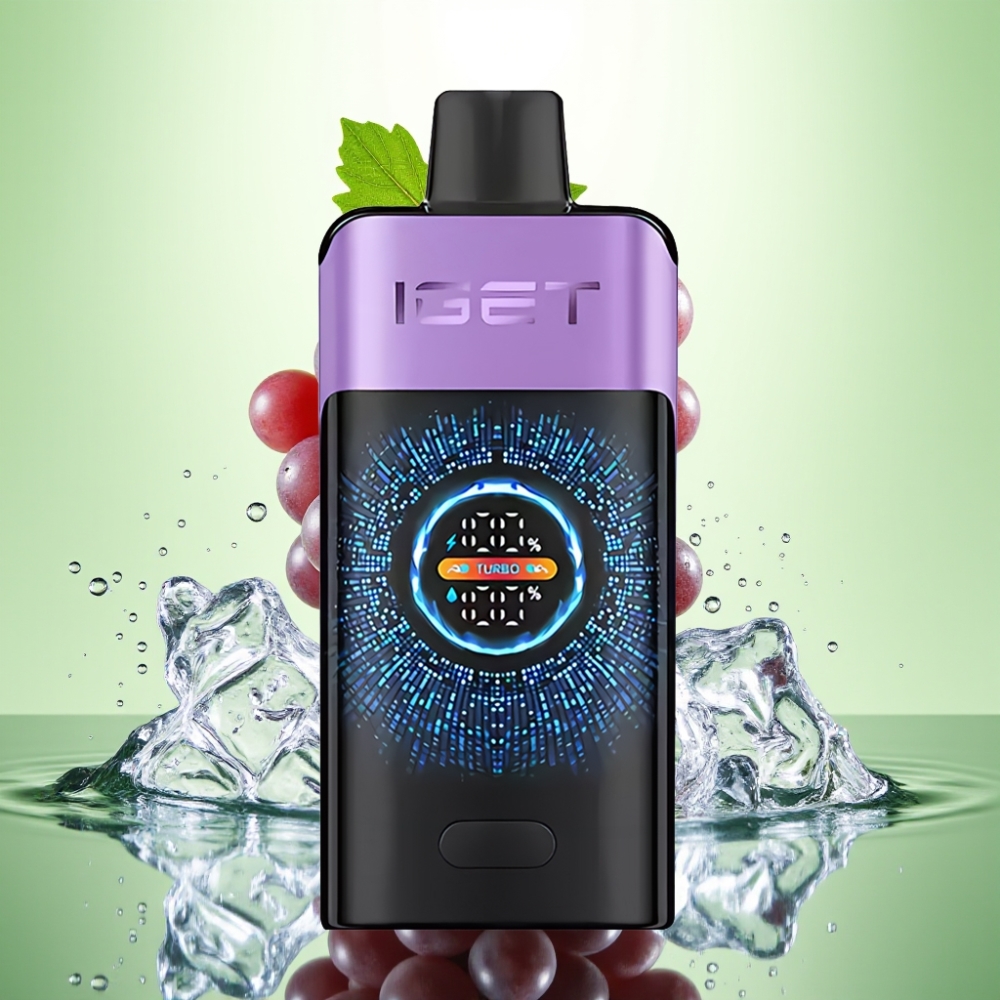 IGET ONE 12000 Puff Çekilebilir Vape Üzüm Buzu 2700mAh 0.6ohm Dual Mesh