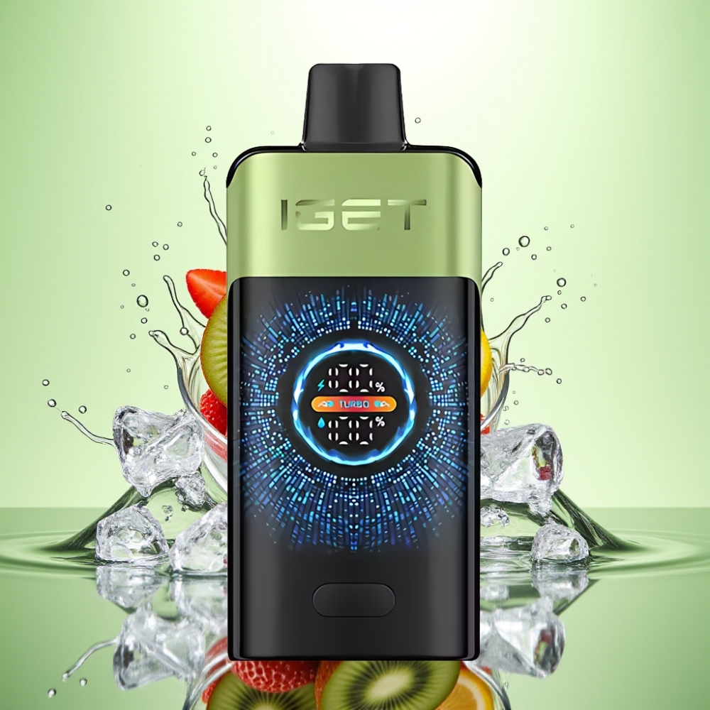 IGET ONE 12000 Puff Çilek Kivi Buz Disposable Vape 2700mAh 0.6ohm Dual Mesh