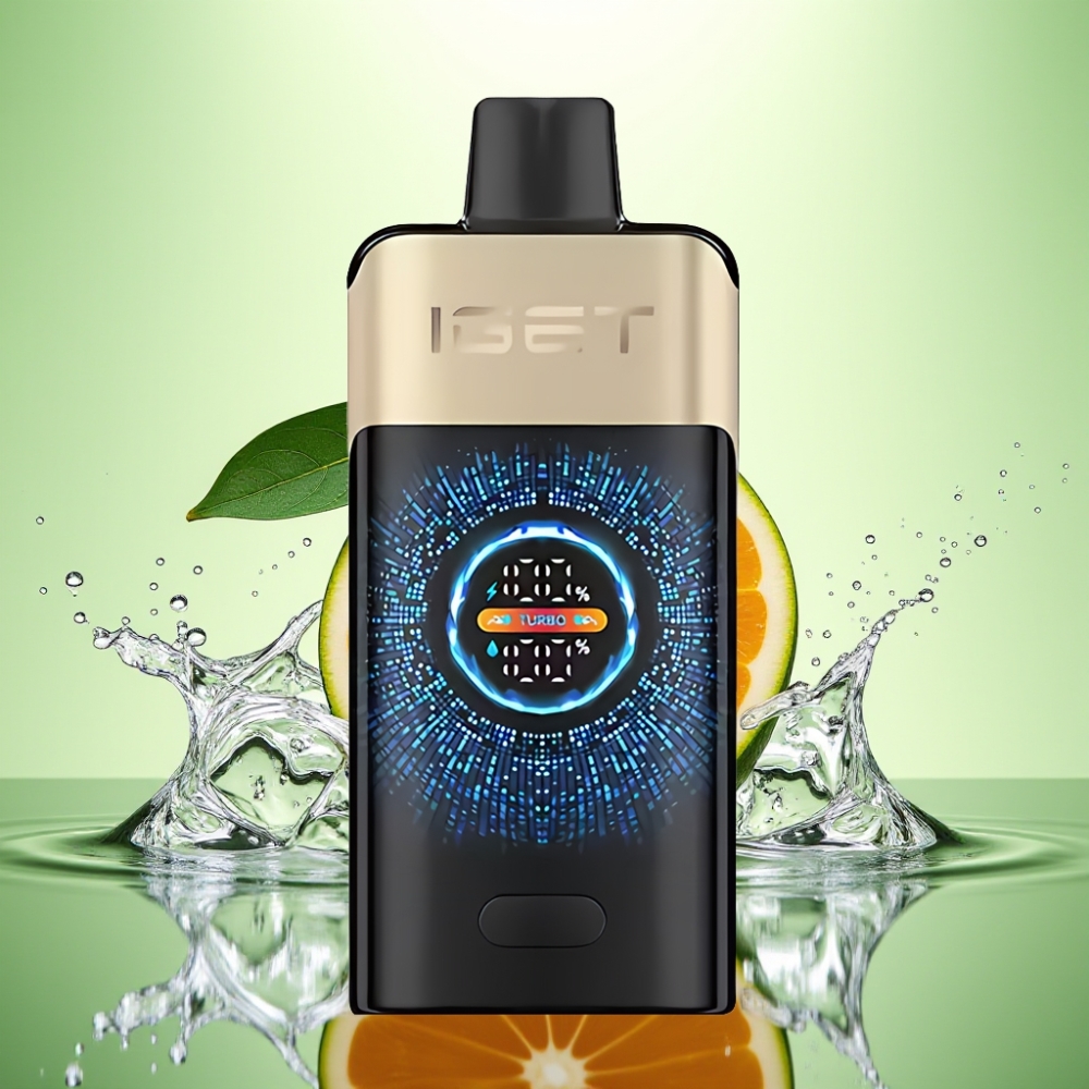 IGET ONE 12000 Puffs Disposable Vape Tropikal Portakal Canavarı 2700mAh Eğimli Renkli Ekran