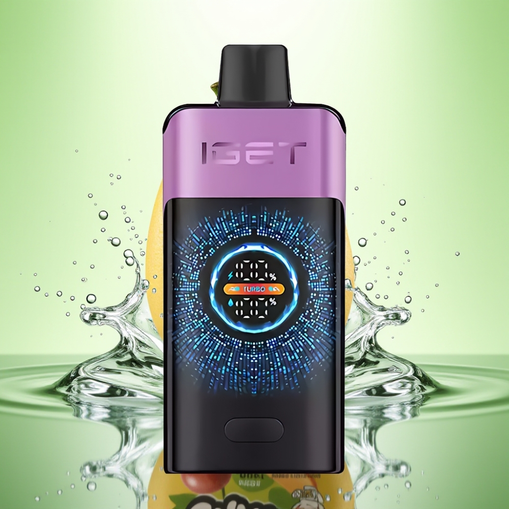IGET ONE 12000 Puffs Disposable Vape Çupa Çups Üzüm 2700mAh Ekranlı