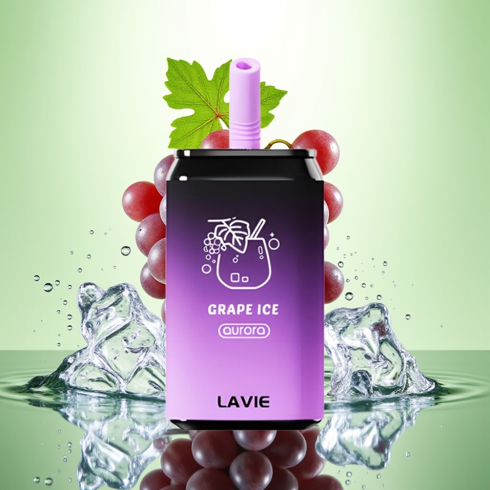 LAVIE Aurora 11000 Puffs Şarj Edilebilir Disposable Vape Üzüm Buzu 22ML 650mAh