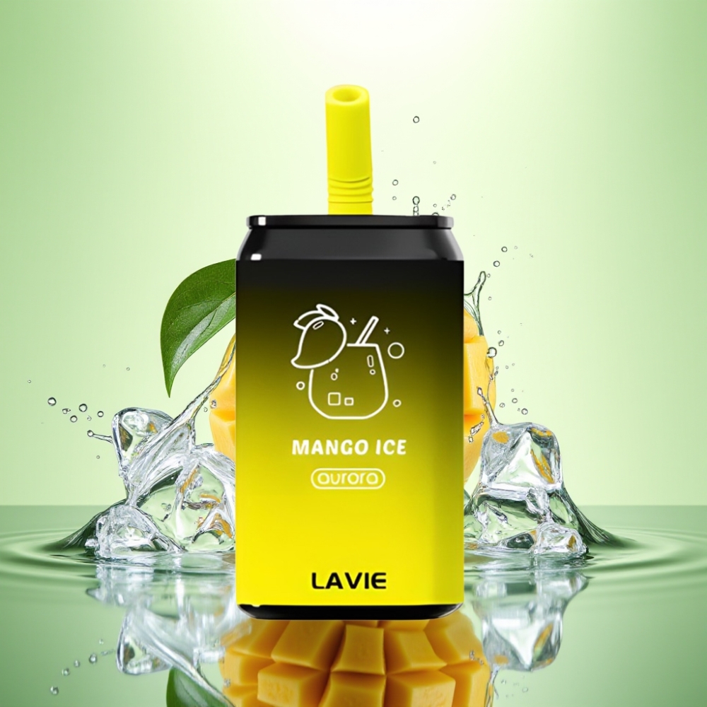 LAVIE Aurora 11000 Puffs Şarj Edilebilir Type-C 22ML Mango Buz Disposable Vape