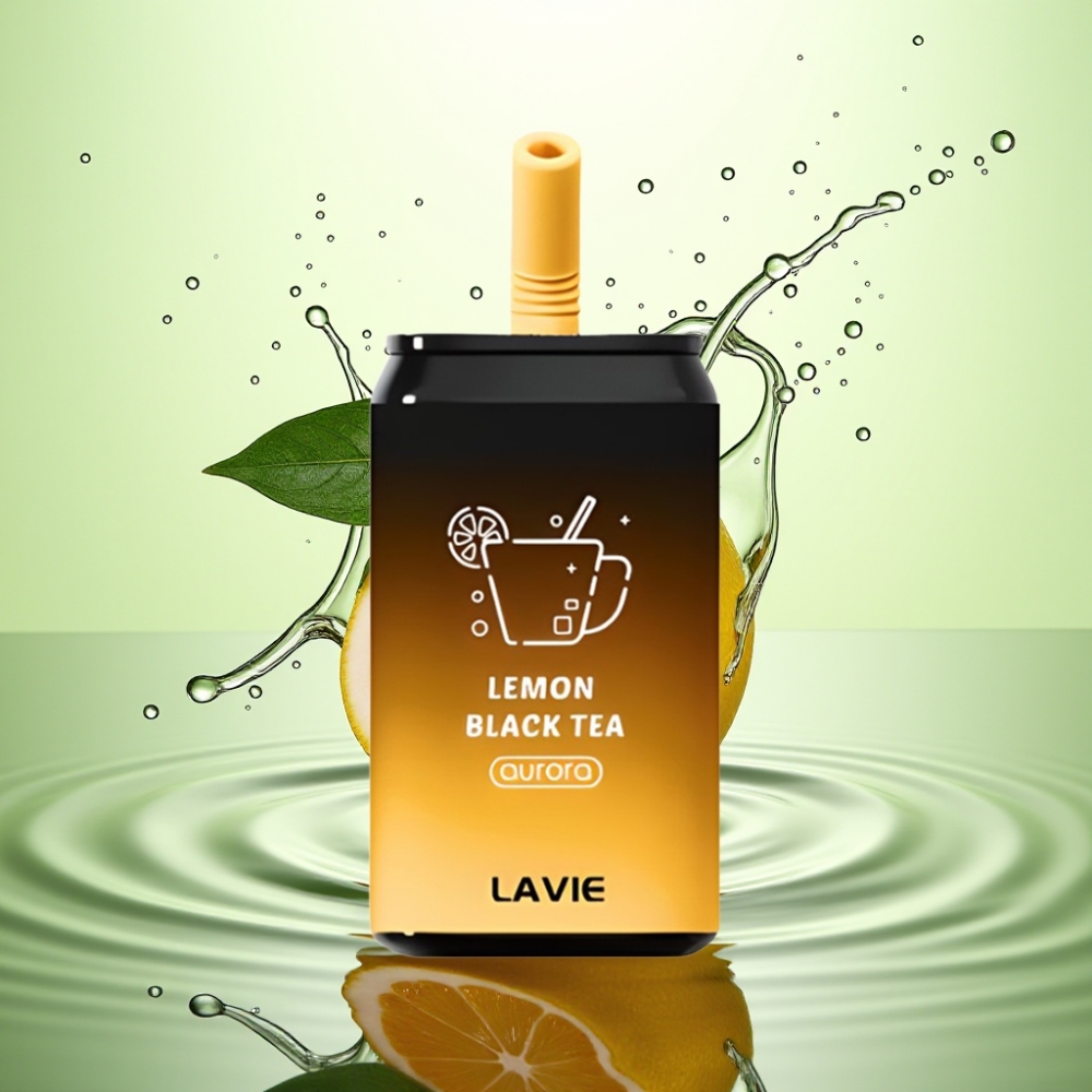 LAVIE Aurora 11000 Puffs Şarjlı Limon Siyah Çay 22ML 650mAh Type-C 0/2/5% Nikotin