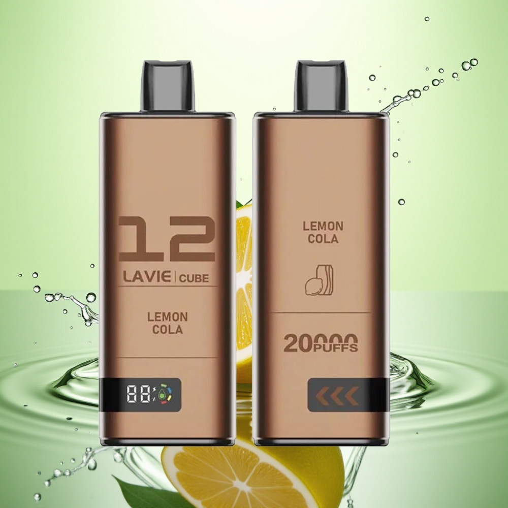 Lavie Cube 20000 Puffs Şarjlı Disposable Vape Limon Kola 28ML 5% Nikotin Type-C